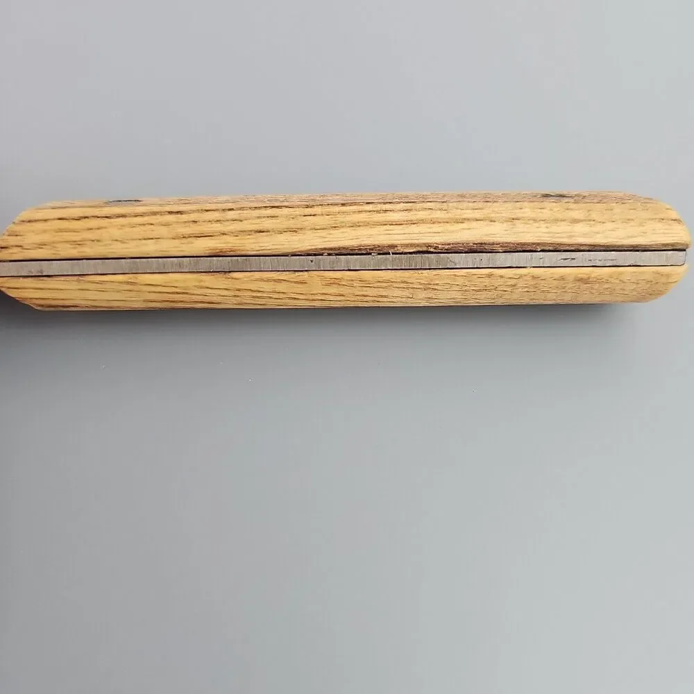 Vintage Forgecraft Hi Carbon Steel Chefs Slicing Knife 8 in Blade Wood Handle